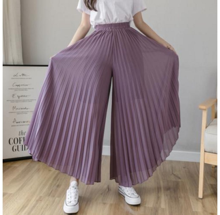뉴욕멋쟁이 오아유 밴딩 플리츠 치마바지 여성 밴딩팬츠 고무줄바지 스커트팬츠