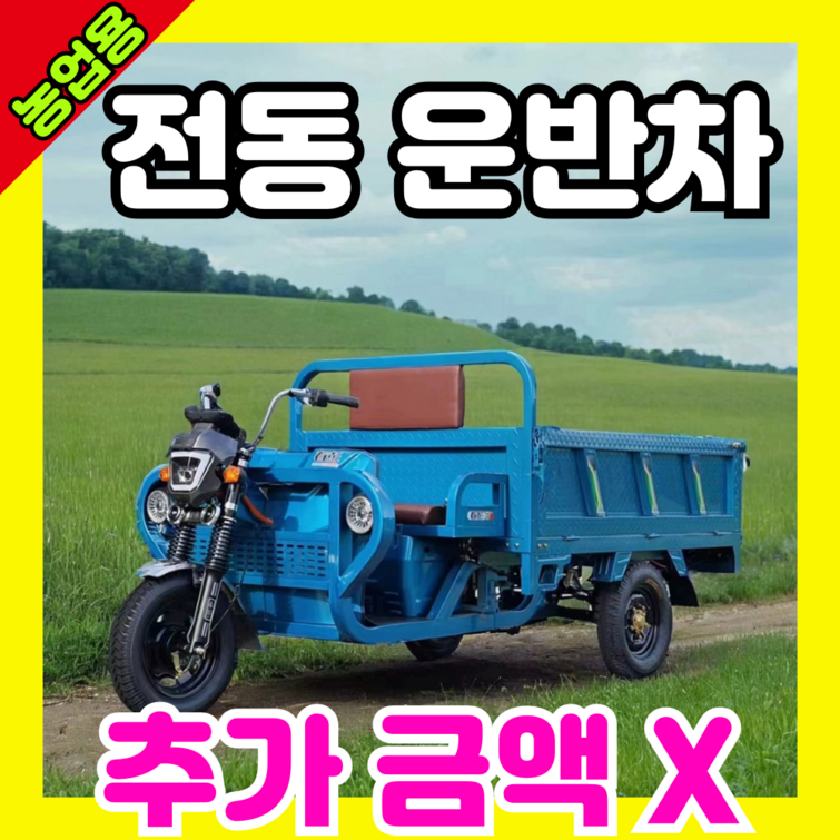 MoveTec 2500W 농업용 운반차 전동 트렉터 덤프 트럭 화물 전기 대차 수레 사발 삼륜, 1개 MoveTec 2500W 농업용 운반차 전동 트렉터 덤프 트럭 화물 전기 대차 수레 사발 삼륜, 1개