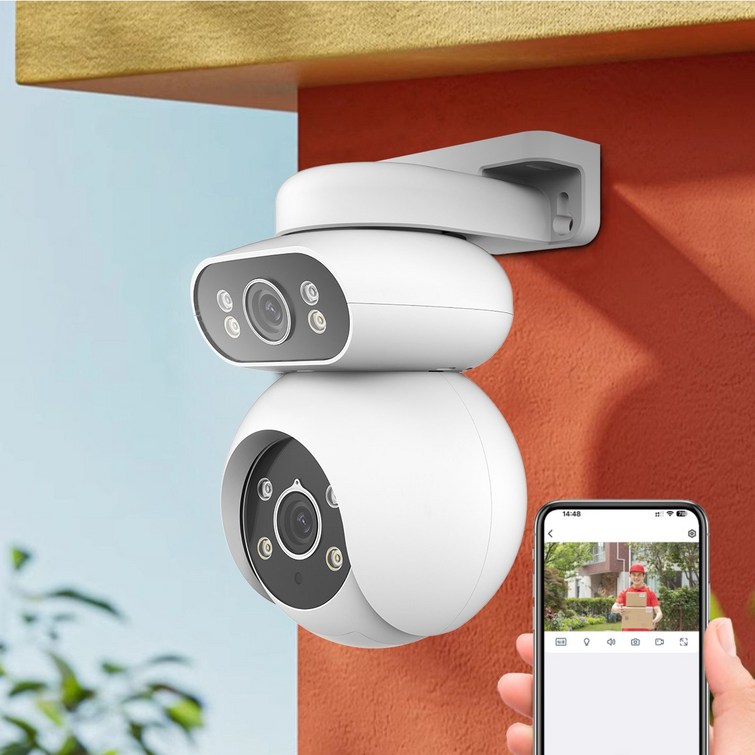 국내발송 AI 듀얼 카메라 1000w 고화소 CCTV 풀컬러 나이트 비전 360도 회전형 움직임 추적 스마트 WiFi 홈 카메라 실외용, CS201AE, 1개 국내발송 AI 듀얼 카메라 1000w 고화소 CCTV 풀컬러 나이트 비전 360도 회전형 움직임 추적 스마트 WiFi 홈 카메라 실외용, CS201AE, 1개