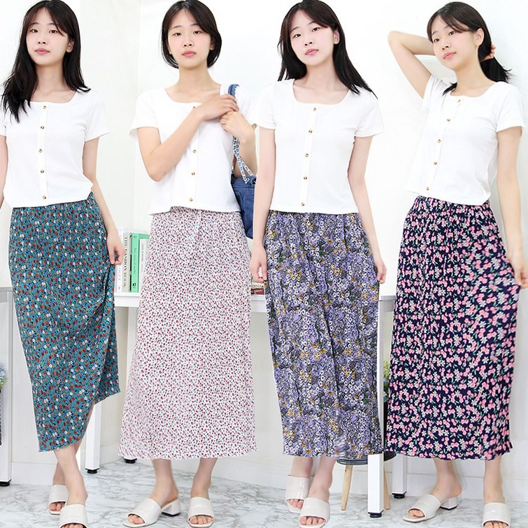 하랑이플 시원한 아이스 스커트 쿨치마